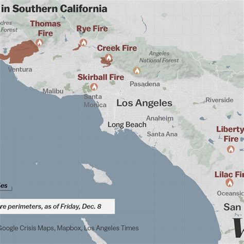 Map Of Southern California Fires Today Printable Maps