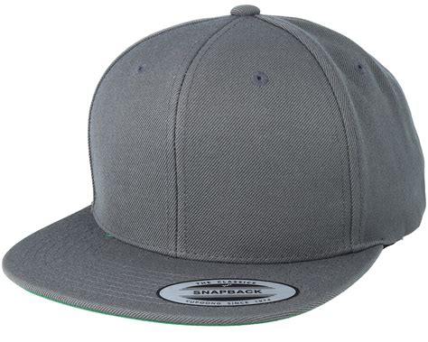 Dark Grey Snapback Yupoong Caps