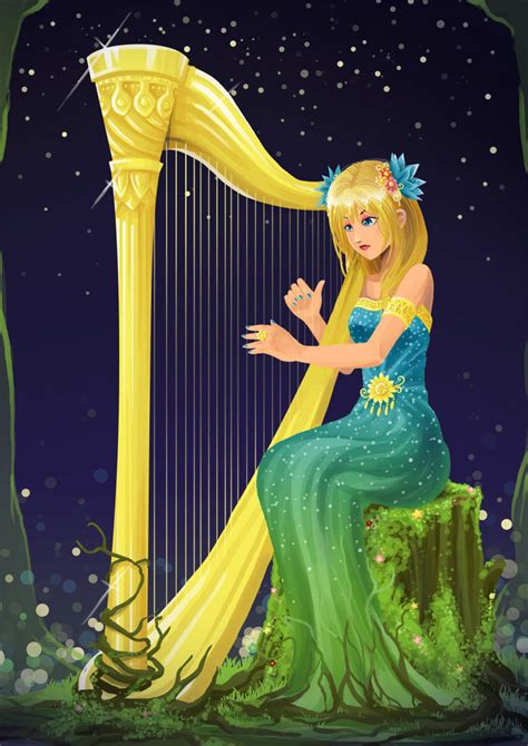 Golden Harp By Alma Artmania On Deviantart