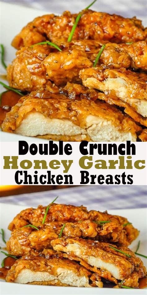 Double Crunch Honey Garlic Chicken Breasts Lowcarbkitchen