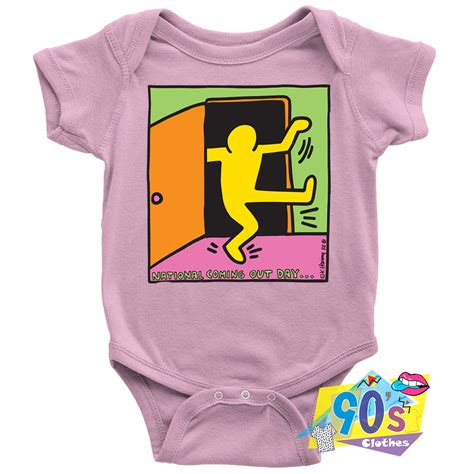 Keith Haring National Coming Out Day Pop Art Baby Onesie Baby Clothes
