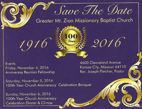100th Church Anniversary — Gmz