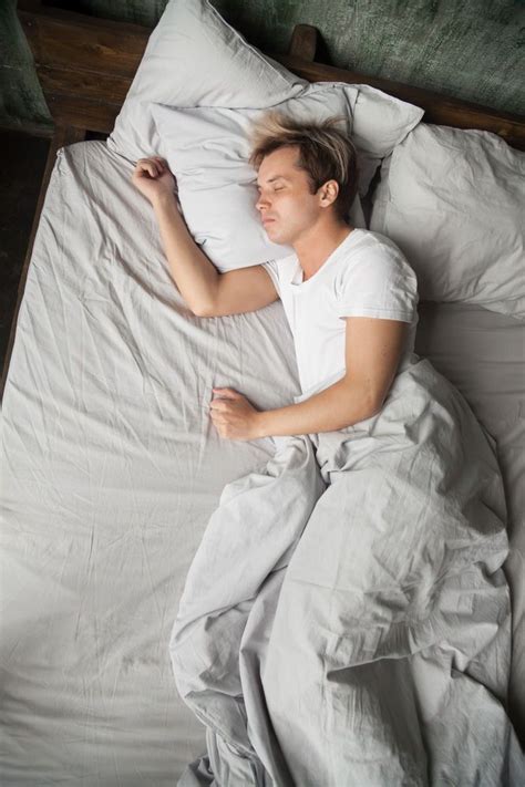 Should You Sleep Naked The Facts Laid Bare Sleeping Man People Sleeping Bed Top View Sleep