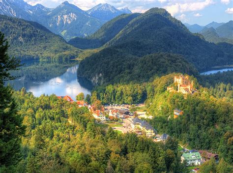 Fondos De Pantalla Alemania Casa Lago Montañas Castillo Bosques