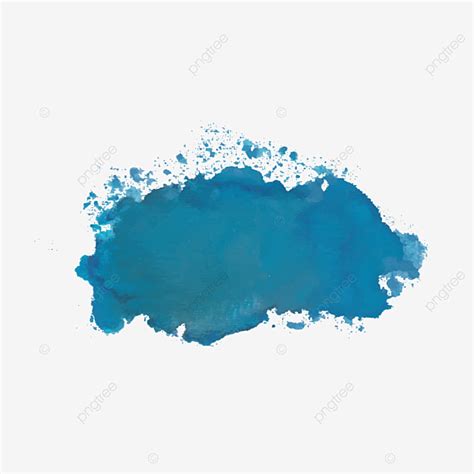 Blue Watercolor Splash Vector PNG Images Blue Watercolor Splash