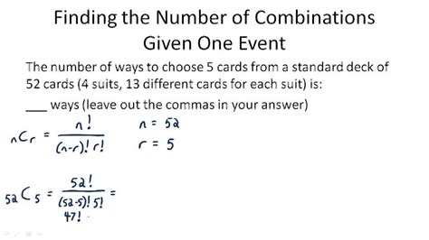 Combinations Example 2 Video Probability Ck 12 Foundation