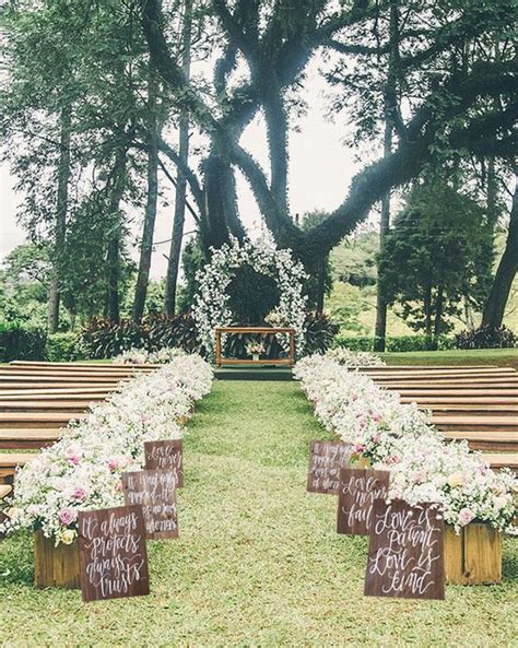 100 Awesome Outdoor Wedding Aisles You‘ll Love Hi Miss Puff