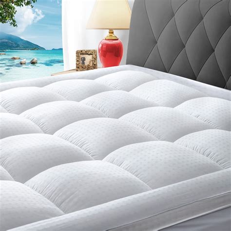 Lute Cooling Mattress Topper King Size 400tc Cotton Extra Thick Pillow