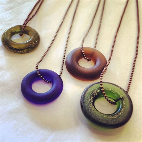 Necklaces Made From Recycled Wine Bottles By Leslie And Kelly Super