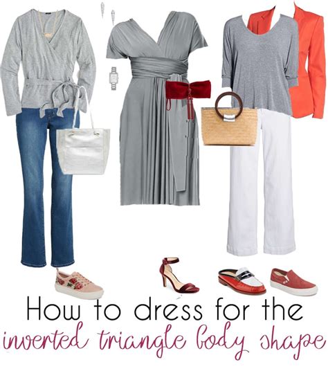 Women with an inverted triangle body have broader shoulders than the hips, with little to no waist definition. How to dress the inverted triangle body shape - learn how ...