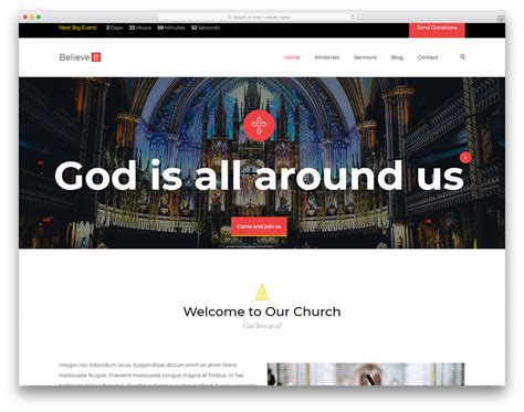 Best Church Website Templates Colorlib