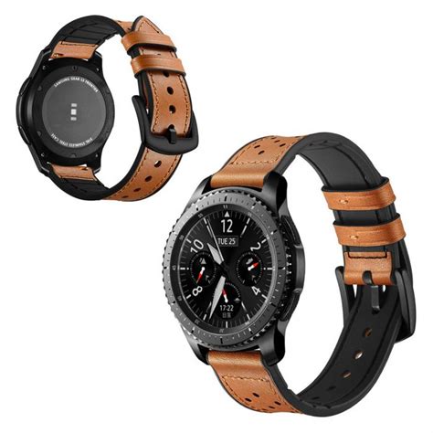 Shop with afterpay on eligible items. Samsung Gear S3 / Frontier Echt Leer Horlogeband - Bruin