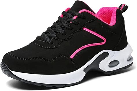 Edenxm Womens Trainers Lace Up Air Cushion Safety Trainers For Ladies