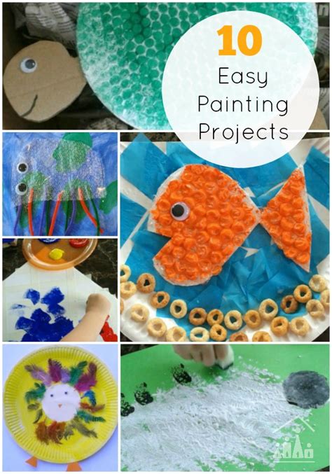 10 Easy Painting Projects For Siblings To Do Together Crafty Kids At Home