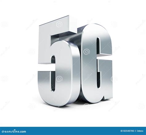 5g Metal Sign 5g Cellular High Speed Data Wireless Connection 3d
