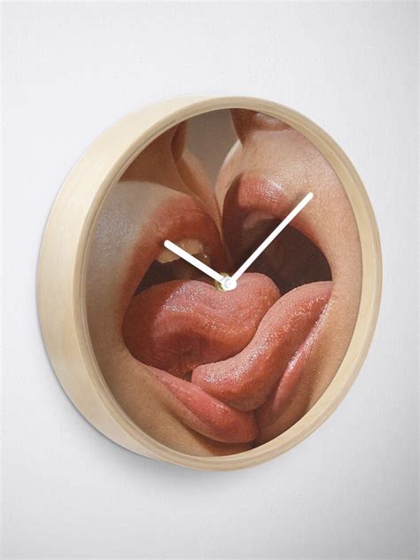 Lesbian Kiss Foreplay Clock By Weirdandbizarre Redbubble