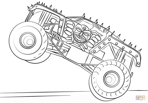 Disegno di Max-D Monster Truck da colorare | Disegni da colorare e stampare gratis