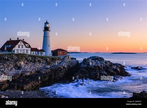 Portland Head Light Is A Historic Lighthouse In Cape Elizabeth Maine