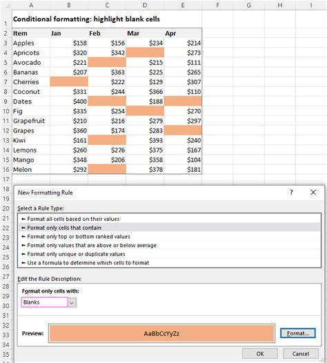 How To Use Excel Conditional Formatting To Highlight Cells With Blank