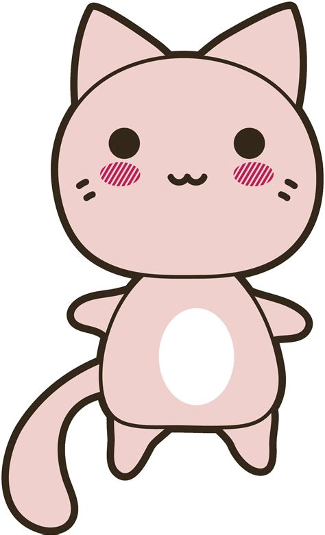 Cute Anime Pink Kitty Cat Vinyl Decal Sticker Shinobi Stickers