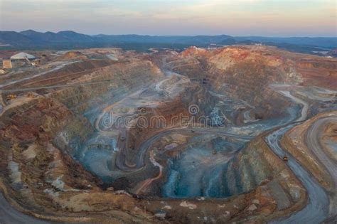 Open Pit At Minas De Riotinto In Spain Stock Photo Image Of Heavy