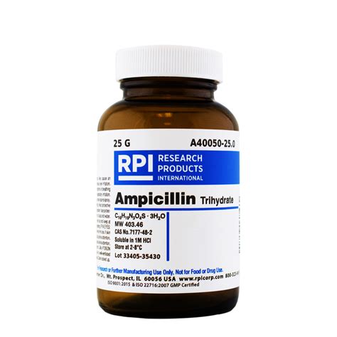 A40050 250 Ampicillin Trihydrate 25 Grams