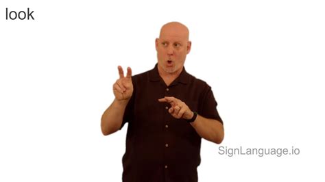 Look In Asl Example 2 American Sign Language