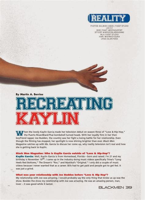Kaylin Garcia Magazine Photoshoot For Black Men Magazine November