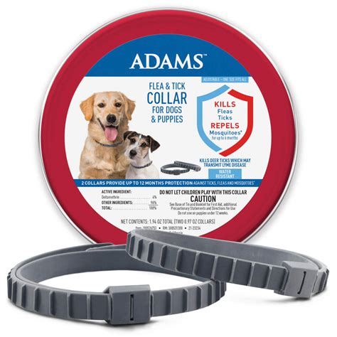 Adams Flea And Tick Collar For Dogs And Puppies Adams