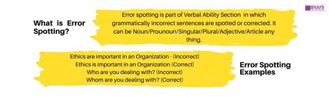 Tips To Master Error Spotting In English Language Section