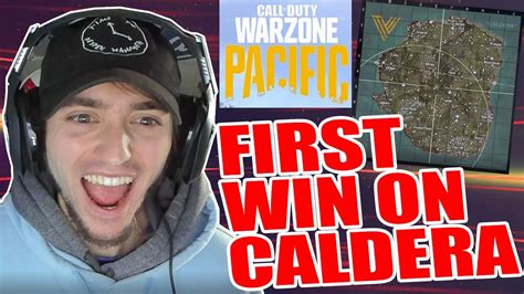 My First Win On The New Caldera Warzone Map Youtube