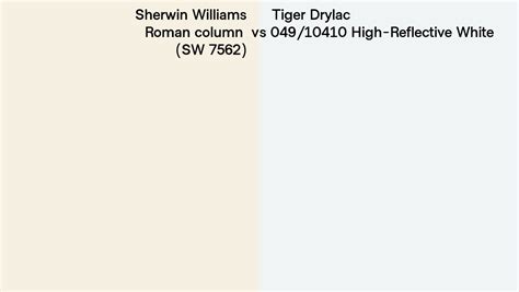 Sherwin Williams Roman Column SW 7562 Vs Tiger Drylac 049 10410 High