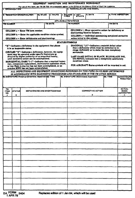 Figure 2 4 Da Form 2404