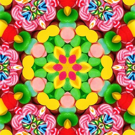 A Colorful Kaleidoscope With All The Colors Of The Rainbow Stock Photo
