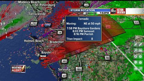 Tornado Warning In Effect For Manatee And Sarasota Co Live Abc Action