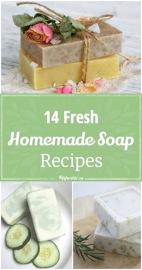 fresh homemade soap recipe with cucumber slices