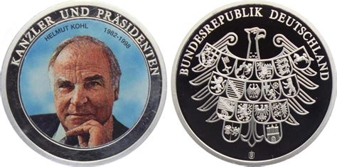 Deutschland - BRD Medaille ohne Jahr Bundeskanzler Helmut Kohl (1982