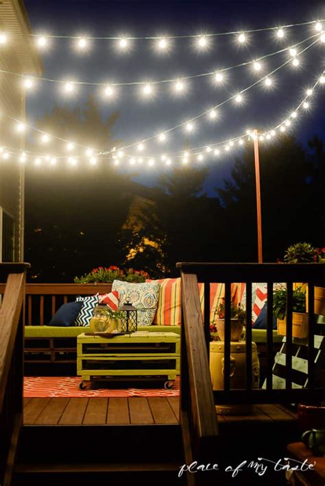 How To Hang Outdoor Lights On Deck Deck Lights String Hang