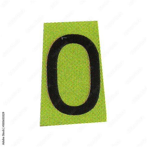 Letter O Magazine Cut Out Font Ransom Letter Isolated Collage
