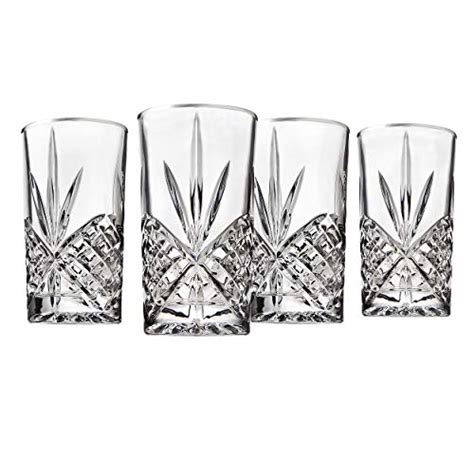 Godinger Highball Glasses Tall Beverage Glass Platinum Rim Dublin Set Of 4 Pricepulse