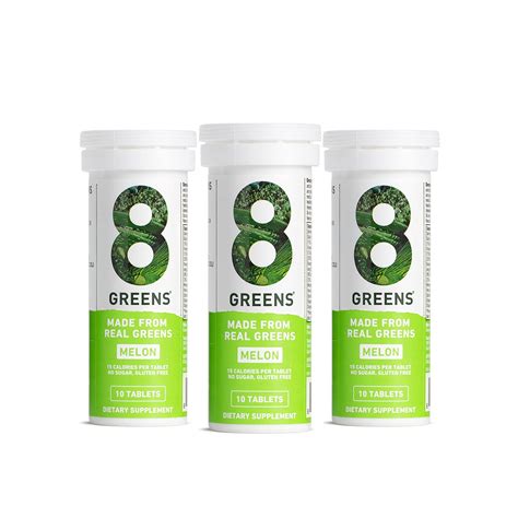 Buy 8greens Melon Effervescent S Daily Superfood Greens Powder