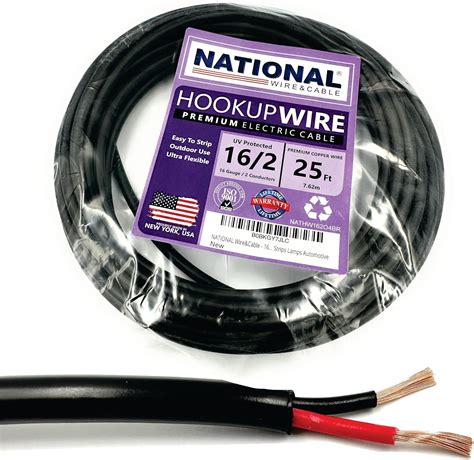 National Wireandcable 16 Gauge 2 Conductors Premium Electrical Wire