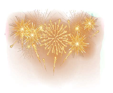 Images Of Golden Fireworks Png Transparent Background