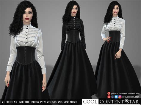 Victorian Gothic Dress The Sims 4 Catalog