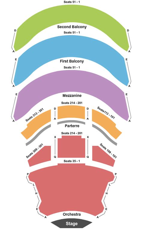 California Center For The Arts Seating Escondido