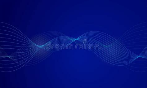 Abstract Blue Digital Equalizer Vector Of Sound Wave Pattern Element