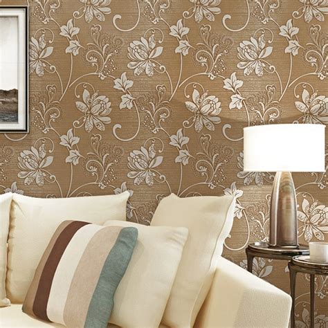 Wallpapers Youman Modern Classic Relief Florals Wallpaper For Living