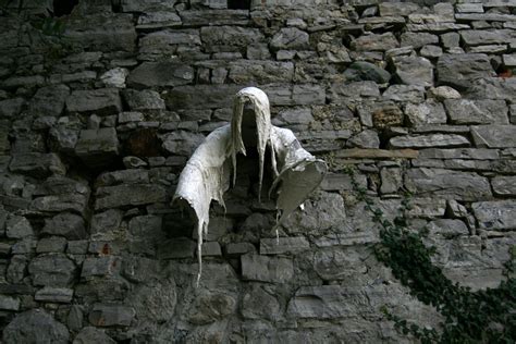 Ghost Sculptures In The Castle Of Vezio Italy 12 Photos Street Art