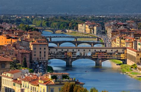 Ponte Vecchio Bridge In Florence At Sunset • Travel Photography Prints