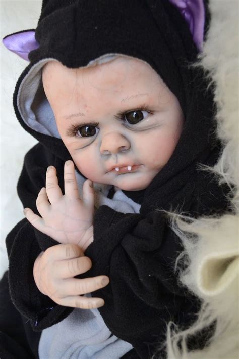 Ooak Reborn Baby Boy With 3d Skin Baby Vampire Baby Newborn Doll